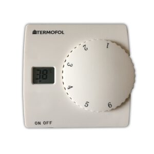 TERMOFOL Termoregulator natynkowy manualny czujnik temperatury  powietrza i podłogi  - TF-H2