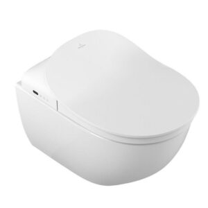 Villeroy & Boch Subway 2.0 ViClean zestaw WC z powłoką CeramicPlus, deską sedesową myjącą i zestawem do podłączenia wody - V02EL401+5614R5R1+V9901900