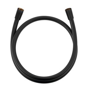 KLUDI SUPARAFLEX SILVER wąż natryskowy 125cm czarny mat - 610713900