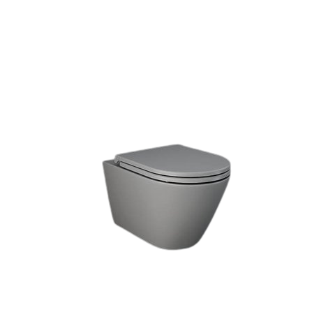 RAK Ceramics  WC FEELING podwieszana z deską wolnoopadającą szary mat -FEEL4SET