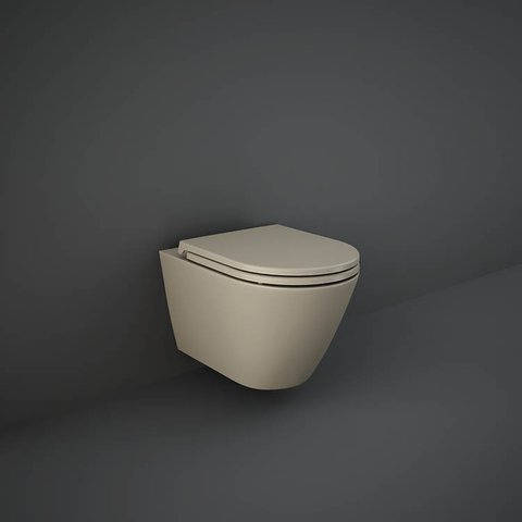 RAK Ceramics  WC FEELING podwieszana z deską wolnoopadającą Cappucino Mat - FEEL3SET