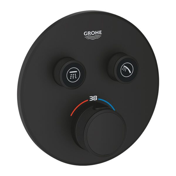Grohe SmartControl Bateria termostatyczna do obsługi dwóch wyjść wody phantom black - 29507KF0